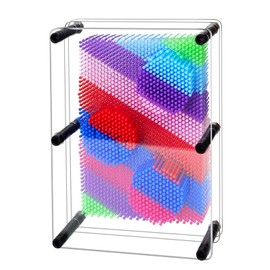 MICKYU 3D Pin Art Toy Board Game - Sensory Toys for Autistic Children - Stress Relief Fidget Toys for Kids - 6x8 in