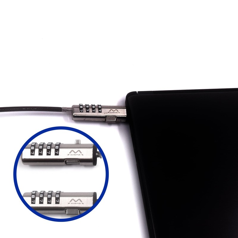 Ewent Security Cable with Combination Lock,Universal Security Cable for Notebooks,Laptops,PCs,Projectors,Tablet