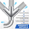 MorningRo 4 Inch Dust Collection Fitting Galvanized Steel w Shape