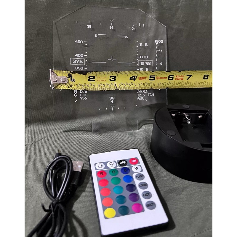 F14 Tomcat Heads Up Display -HUD- LED Light -Sign -