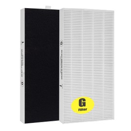 Lhari HRF-G True HEPA Replacement Filter, Compatible with Honeywell HPA020 HPA020B, HAP030 HPA030B and HPEAClean HPA075/080 Series and HPA175/180 Series Air Purifier, Part Number HRF-G1 HRF-G2, 2-Pack