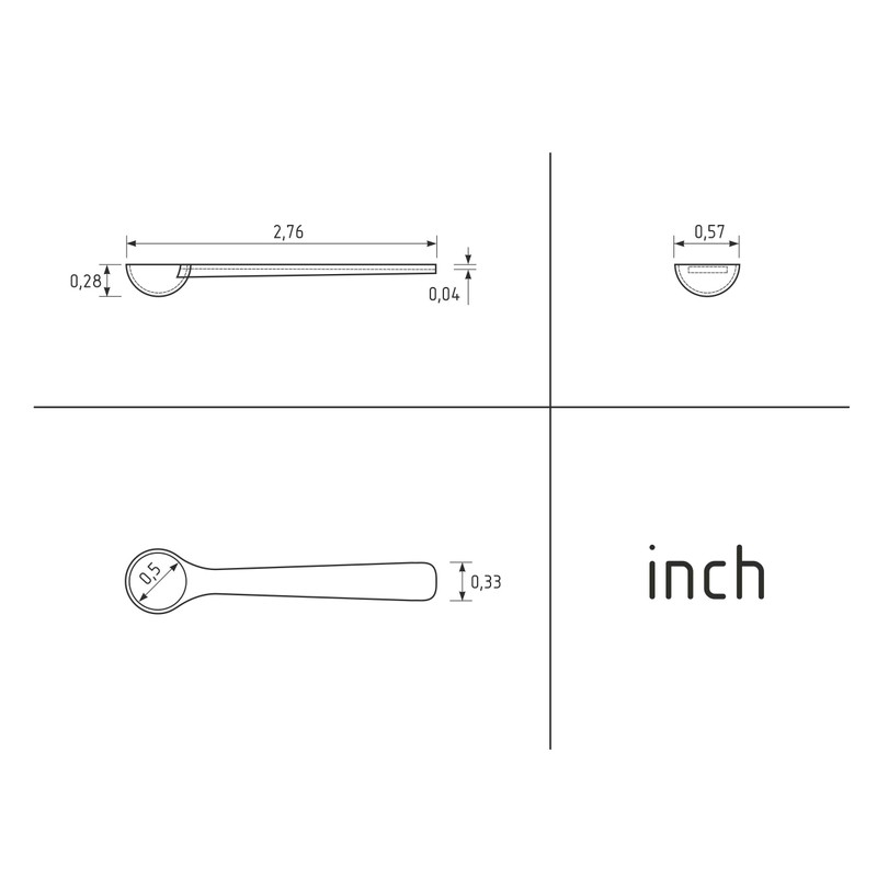 EXTEND LAB Pack of 10 White Plastic Measuring Spoons 150