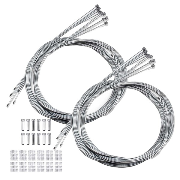 12PCS Universal Bike Shifter Gear Cables Set – 1.2mm x