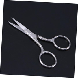 Gatuida Stainless Steel Eyebrow Scissors for Facial Hair Nose Hair Trimming Beard Grooming Precision Cutting Tool with Curved Tips for Comfortable Grip Easy Control