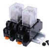mxuteuk 2pcs JQX-13FL DC 12V Coil 8 Pin 10A DPDT