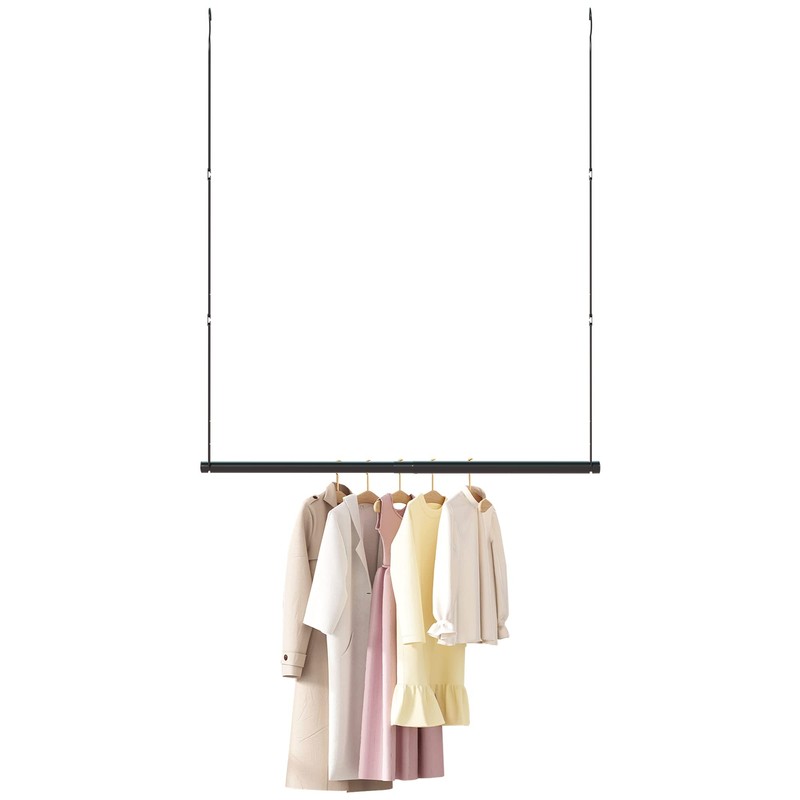 STO STO 1 Pack Closet Hanging Rod, Length and Height