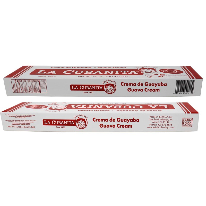 LA CUBANITA Crema de Guayaba 453 gr. - 2 Pack