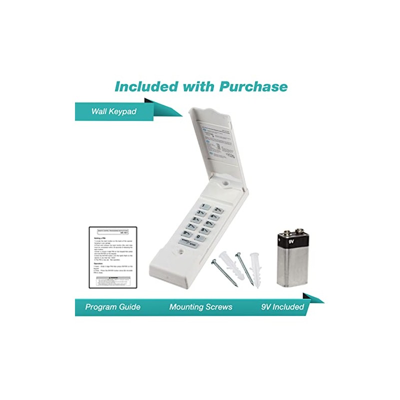 Garage Stop Door Opener Remote Keypad for Linear (MDTK)