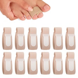 Pack of 12 Hammer Toe Separators, Hammer Toe Straps, Hammer Toe Correctors, Hammer Toe Correction, Claw Toe Correction, Toe Fixer, Toe Bandages for Correcting Hammer Toes