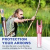 PATIKIL Archery Arrows Nocks 4.2mm, 12 Pack Plastic Insert Arrow