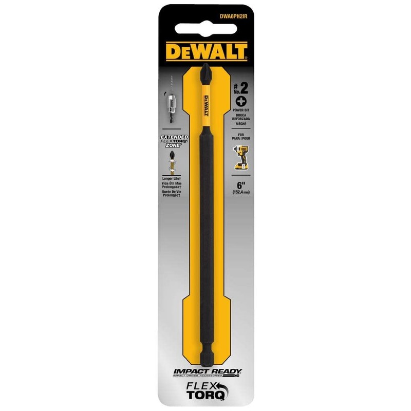 DEWALT ACCESSORIES DWA6PH2IR 6'' Phil #2 Impact Bit