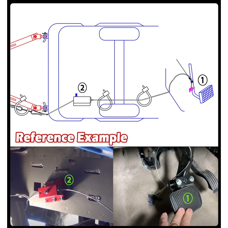 Flat Tow Breakaway Cable System for RV Towing, Ready Stop