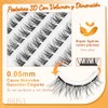 Pestañas Postizas 3D Voluminosas y Naturales Suaves para Maquillaje de