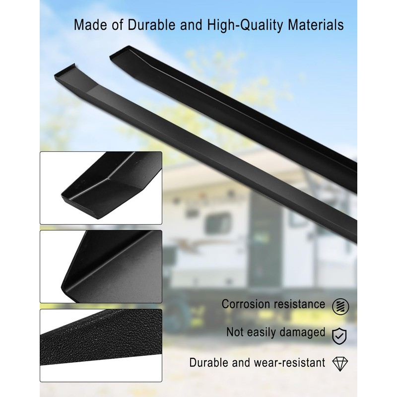 Qnbes 2 Pcs RV Slide Out Ski Kit, RV Floor