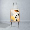 Metal Easel Stand with Chain Support for Mirror,Iron Floor Easels