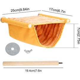 Lnjya Bird Hammock Bunk Bed, Bird Nest Caves Sleeping Areas Bird Cage Accessories Bird Toy Bird Nest Bunk Bed Hanging Hammock for Budgies Cockatiel Finch Hamster Gerbil