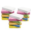 ARCLIBER Cleaning Scrub Sponge,Cellulose Non-Scratch for Kitchen,Bathroom,Cars,Colorful Compressed Sponge (18
