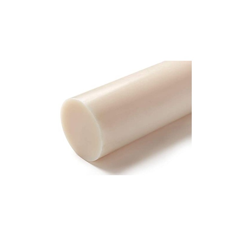 Delrin Plastic Rod Natural White 30mm Diameter x 300mm Long
