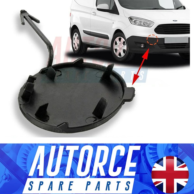 Front Bumper Tow Hook Cap Cover For FORD Transit Courier