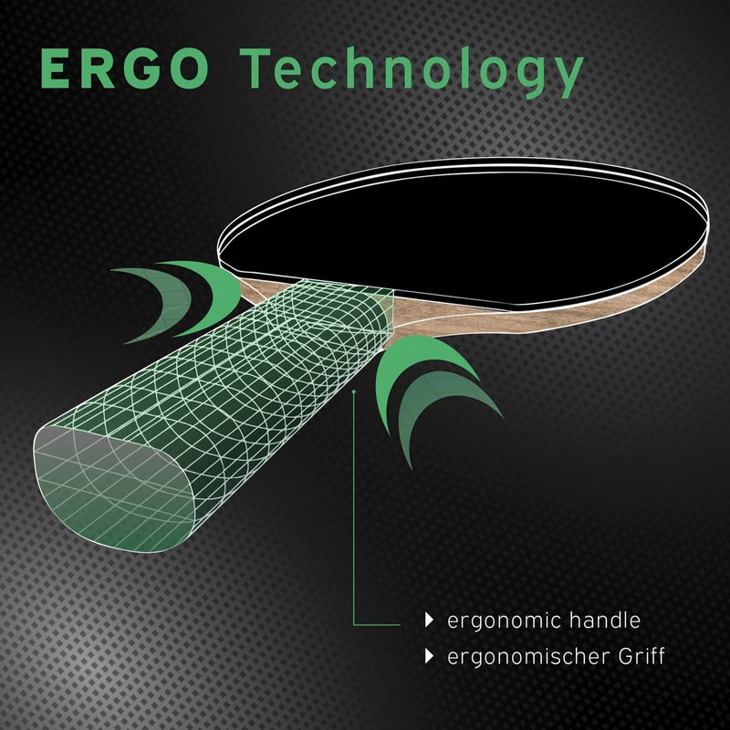 Donic-Schildkröt Carbon Tischtennisschläger Waldner 5000, ITTF Belag, 751805