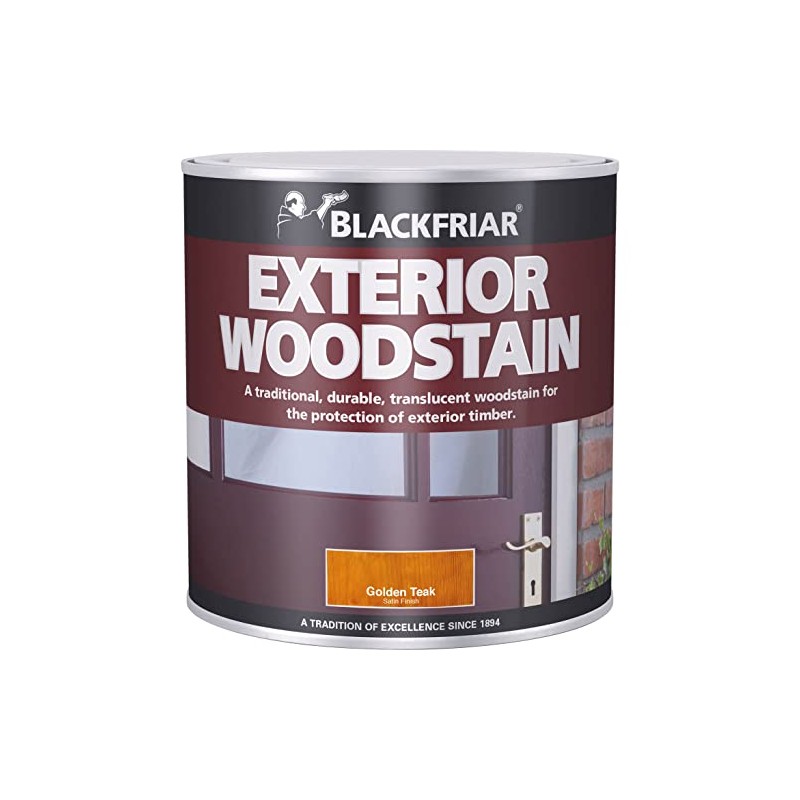 Blackfriar BKFTEWSE500 Traditional Exterior Woodstain, 500 ml, Ebony