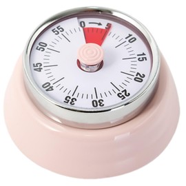Tissting Mechanical Kitchen Timer, Countdown Timer Visual Timer Management Cooking Magnetic Timer Clock 60 Minutes Rotating Egg Timer for Cooking Classroom Fitness (Pink)