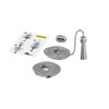 ElekTek Premium Chrome Bathroom Ceiling Light Pull Cord Switch with