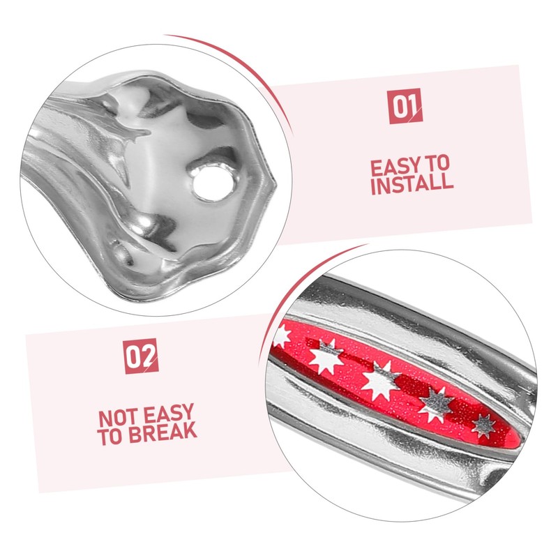 Operitacx 10Pcs Stainless Steel Cabinet Pull Handles Durable Wardrobe Knobs