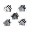 House Map Pins - Silver Finish