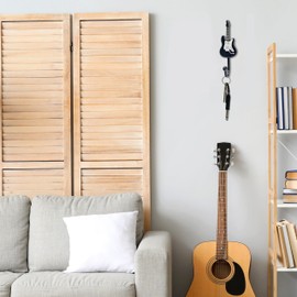 Pick-A-Palooza Guitar Shaped Coat Hanger Hook and Amp Plug-in Key Chain for Amplifier Hanger and Holder Rack or Single Decoration - Great Holiday Gift for Music Lovers