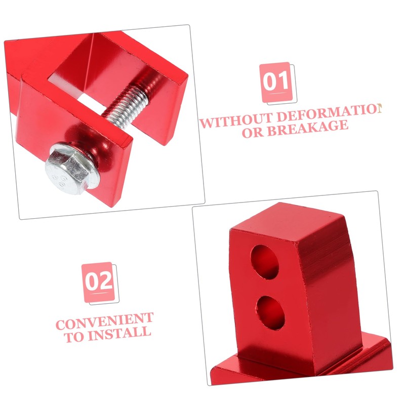 GRIRIW 2pcs Motorcycle Rear Riser Height Extension Device Easy Installation