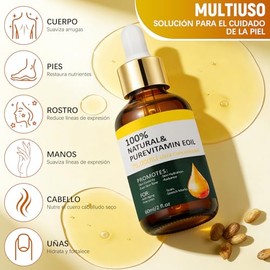 LUSCOR 2pcs Aceite De Vitamina E Para La CaraAceite Acondicionador Multifuncional Con Vitamina E, Hidrata La Piel,Se Absorbe Rpidamente, No Es Graso, 