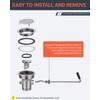 Phivan Twist Drain Handle for Commercial Sink, Twist Waste Valve
