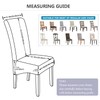 BOGUANG Waterproof XL/Oversized Dining Chair Cover, Parsons Chair Covers (White,