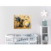 Twisted R Design 20x16 Black Dragon and Firefly Nursery Canvas