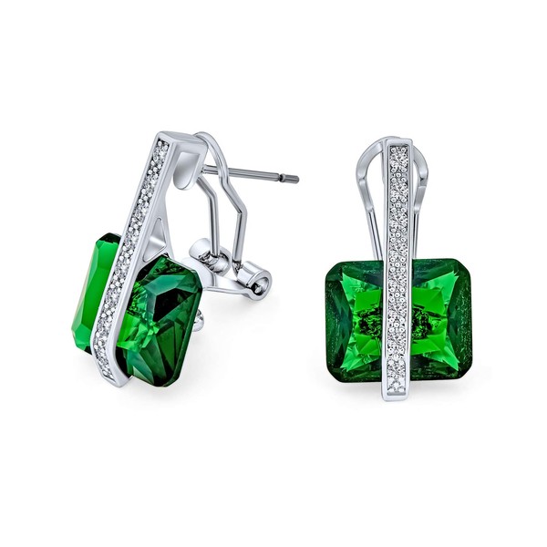 Art Deco Style Square Gemstone Cubic Zirconia AAA Rectangle Simulated