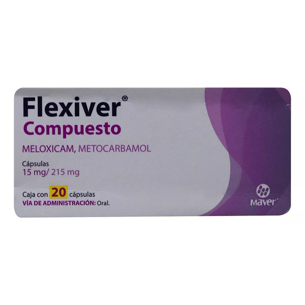 Flexiver Compuesto Caja C/20 Cápsulasd De 15/215mg C/u Maver
