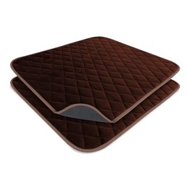 Waterproof seat protector pads | washable chair protector for adults with incontinence | Suitable for wheelchairs sofas armchairs and car seats (1, Brown, Medium 50x55cm)