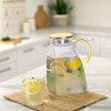 Hedume Fridge Door Water Pitcher, 1.8 Liter/60oz Gold Lid, High