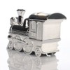 The Gift Experience Silver Plated Train Money Box | Engraved