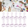 30Pcs Wire Binder Clips 2in Wide Hollow Out Strong Metal