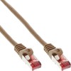 InLine Patch cord, InLine, S-STP/PiMF, Cat. 6, brown, 0.5m
