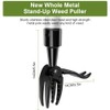 OFFCUP Stand Up Weeding Tool, Detachable Handle Weed Remover Tool,