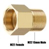 Stone Banks Brass High Pressure Washer Coupler, Metric M22 15mm