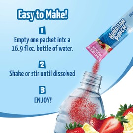 Juicy Mixes Hawaiian Punch Powder Drink Mix – Sugar Free & Delicious, Excellent source of Vitamin C (Lemon Berry Squeeze, 96 Sticks)