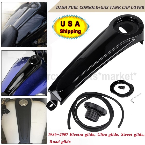 Unbranded Dash Fuel Console Gas Tank Cap Cover For Harley