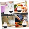 MAGICLULU 3pcs Cute Bear Shape Mechanical Timer for Cooking Easy