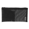 Nylon mesh pen case with pocket approx. 3.1 x 6.7