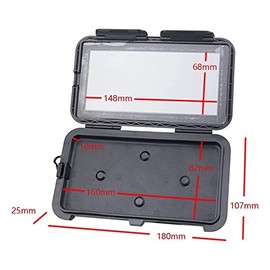 BEIYAO Bases de Celular para Automóvil Caja De Bolos De Bicicleta Impermeable De Bicicleta De Motocicleta Monta del Teléfono Celular del Manillar del 