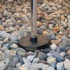 Pole Deck Board for Camping in the Snow, Black Base,